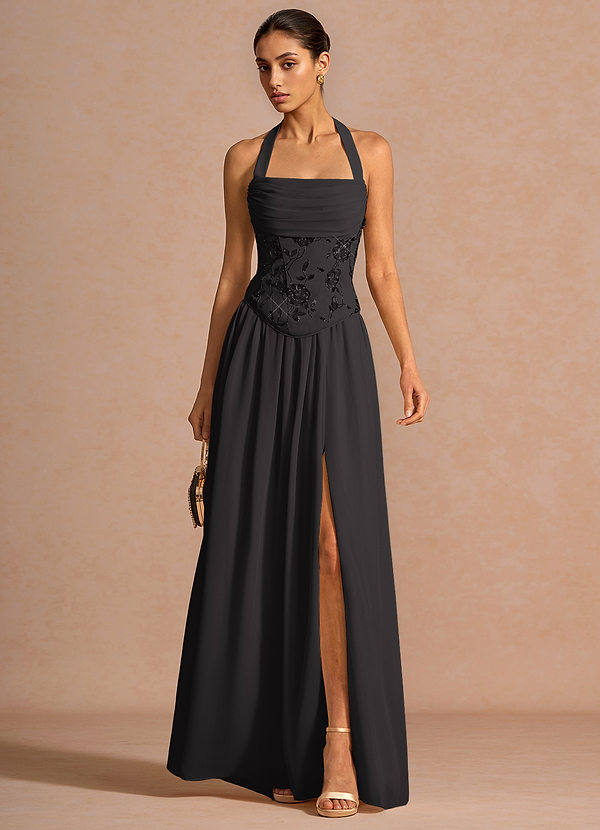 Evariel Black Sequins Two Piece Set image1