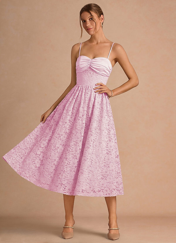 Eulalia Candy Pink Midi Dress image1