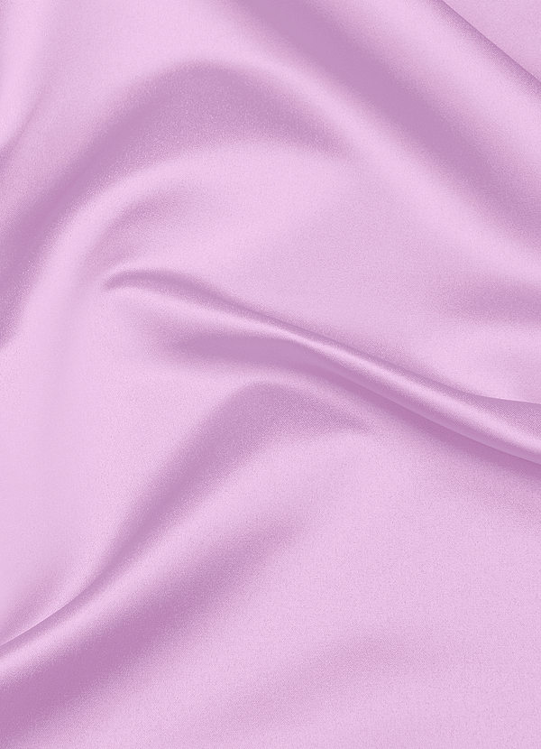 front Azazie Lilac Matte Satin Fabric By the Yard