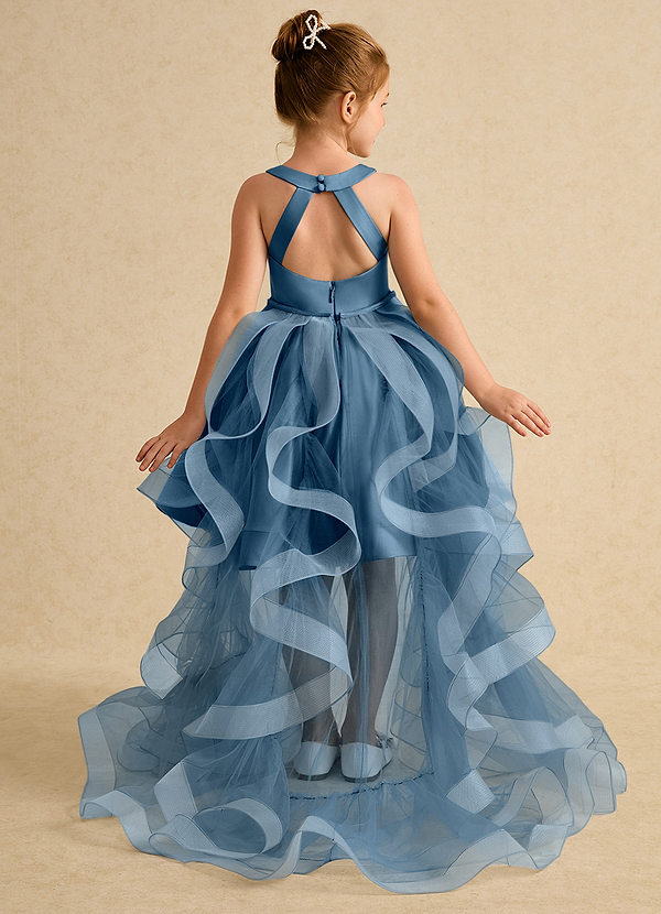 Azazie Julietta Flower Girl Dresses Bermuda Ball-Gown Convertible Tulle Dress image1