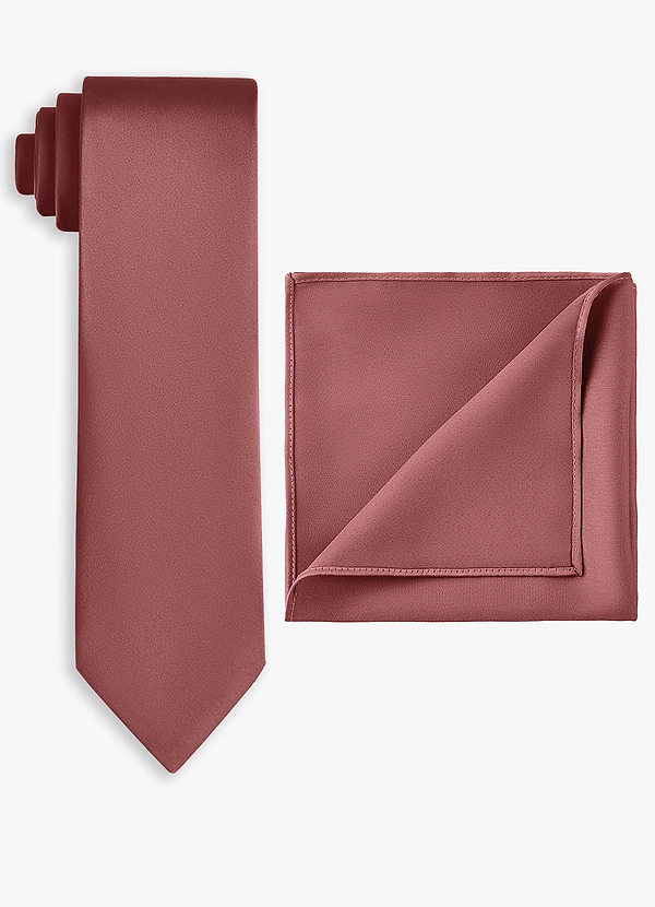 front Stretch Satin Wide Tie and Pocket Square Set