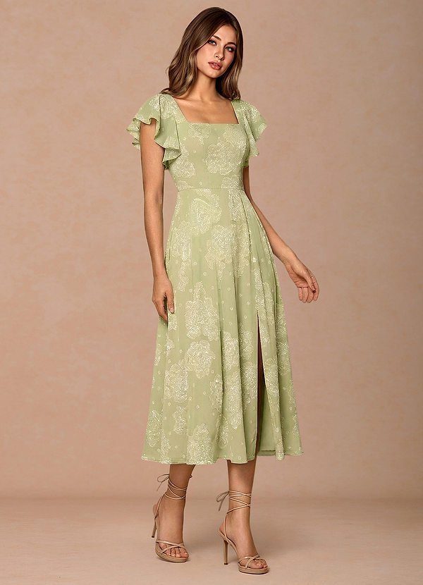 Midi jurk Talia Celadon image1