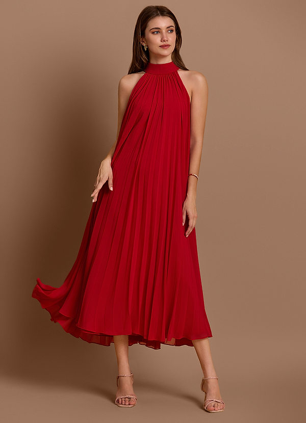Bia Cherry Red Midi Dress image1