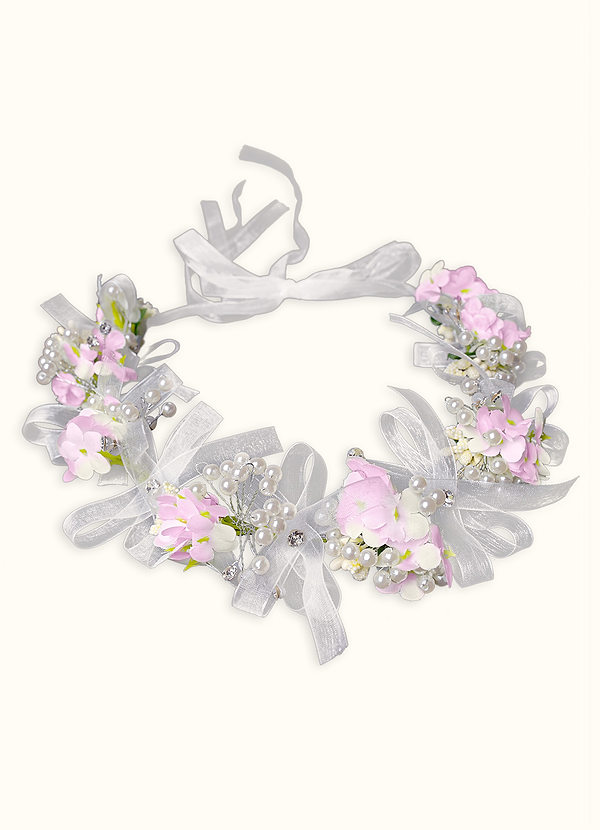 front Persephone Flower Girl Headpiece