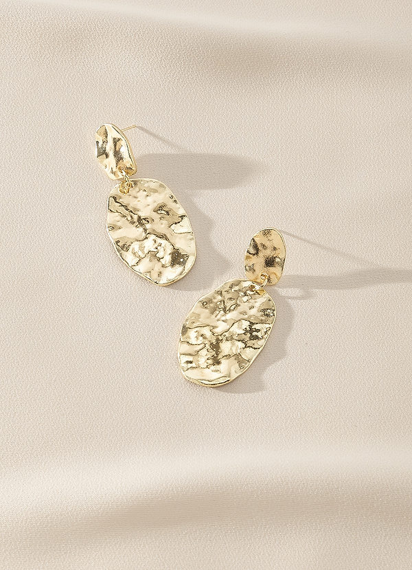 front Pendientes colgantes con textura abstracta