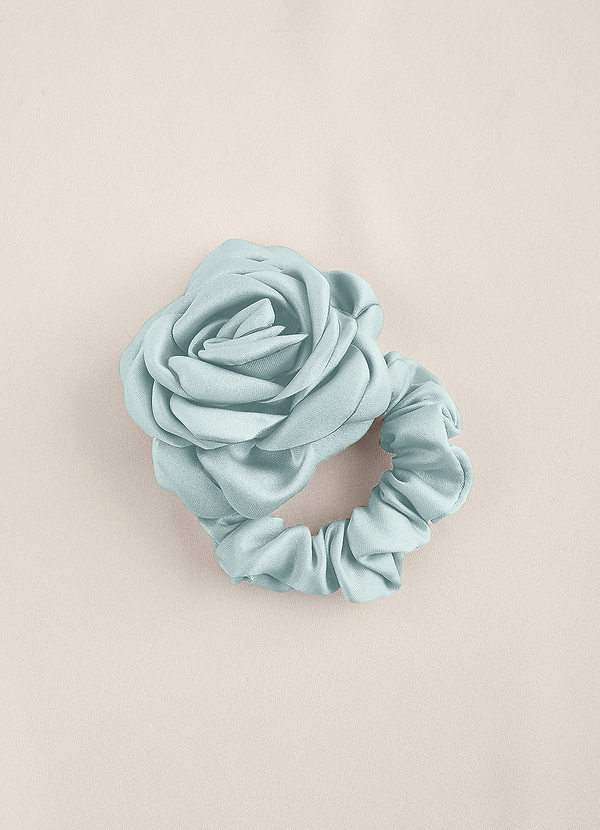 front Coletero rosa de satén mate a juego