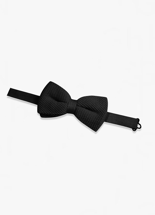 front Wool Knit Pre-Tied Bow Tie