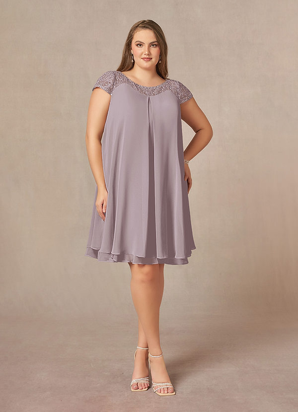 Azazie Tess Mother of the Brides Dresses Dusk Empire Sequins Chiffon Dress image1