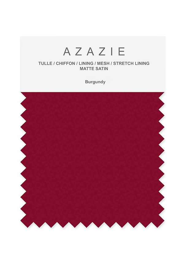 front Azazie Burgundy Bridal Party Swatches