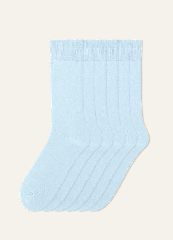 front Azazie Chaussettes montantes assorties pour demoiselles d'honneur (lot de 6 paires)