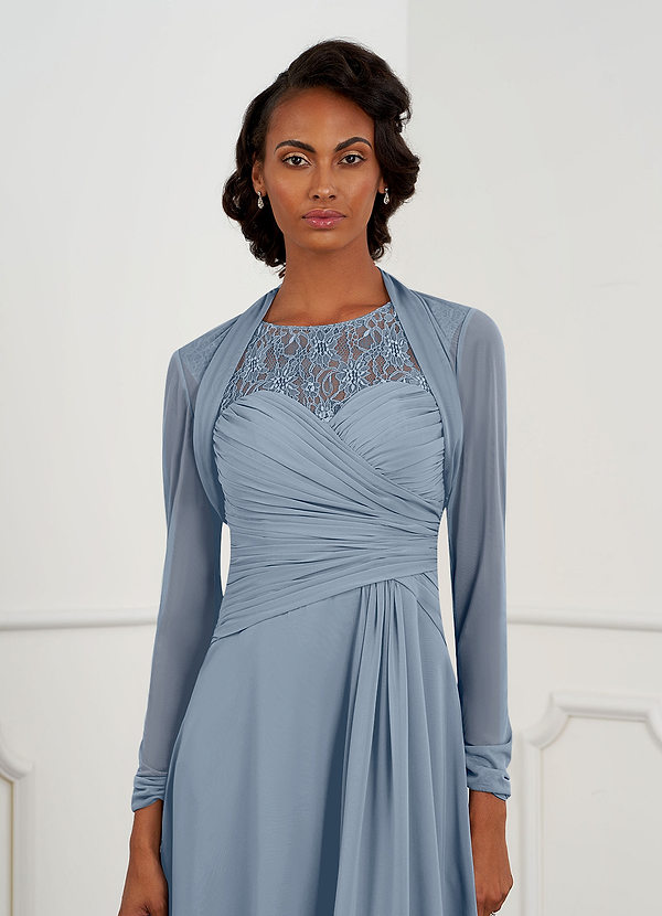 front Azazie Bijpassende Kleur Shyann Mesh Wrap