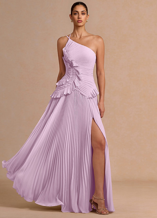 Melody Frosted Lilac Maxi Dress | Azazie