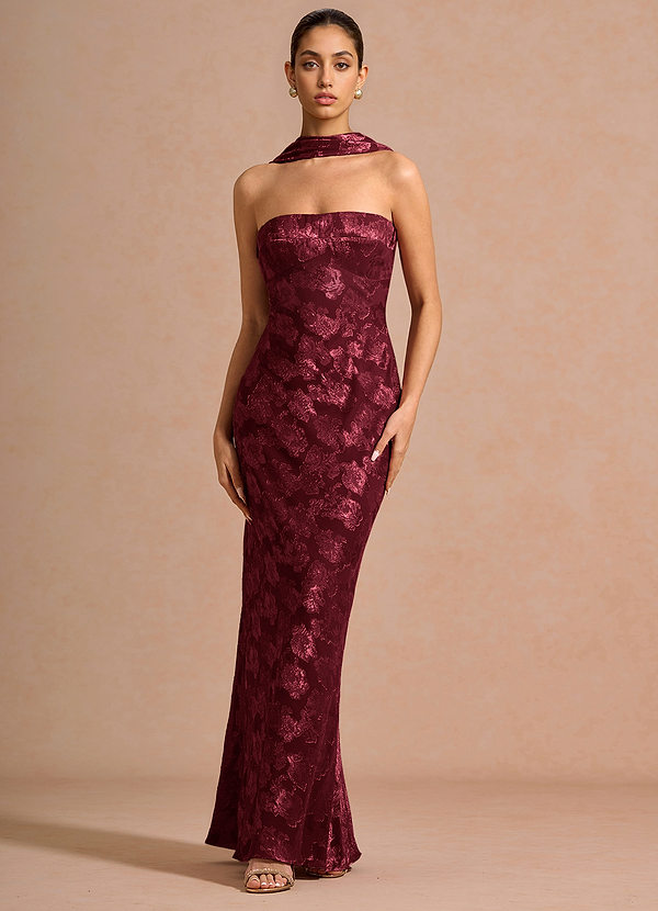 Isadora Wine Maxi Dress image1