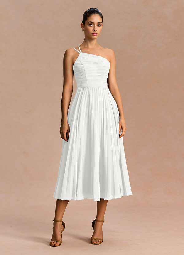 Oliva White Midi Dress image1