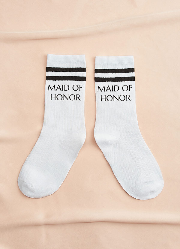 front Customizable Double Stripe Crew Socks