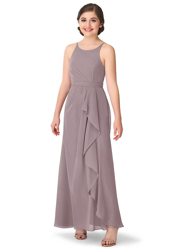 Vestidos De Dama De Honor Junior De Chifón A La Altura De Té Atardecer main image 0