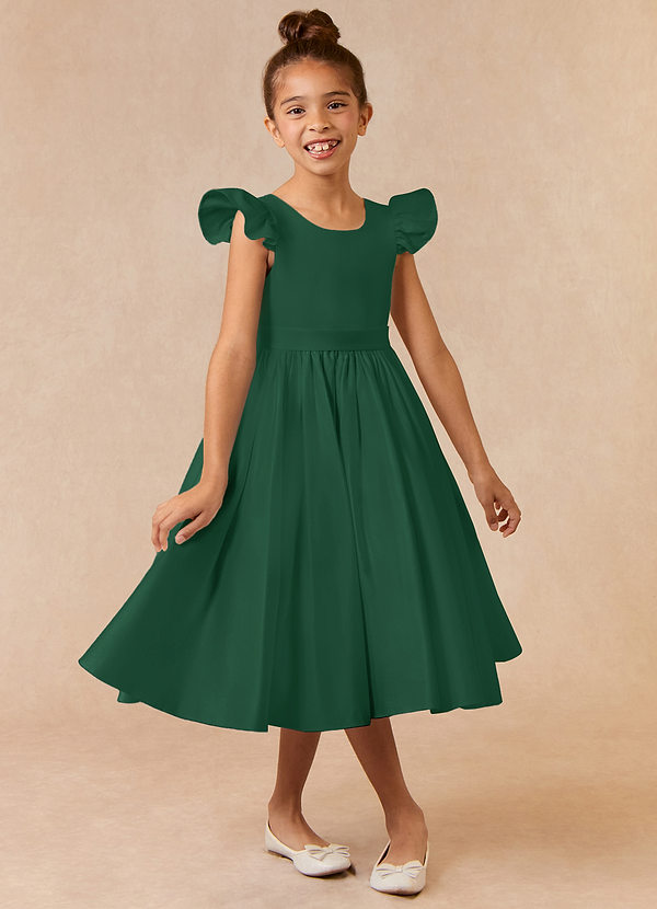 Dark Green Flower Girl Dresses Azazie