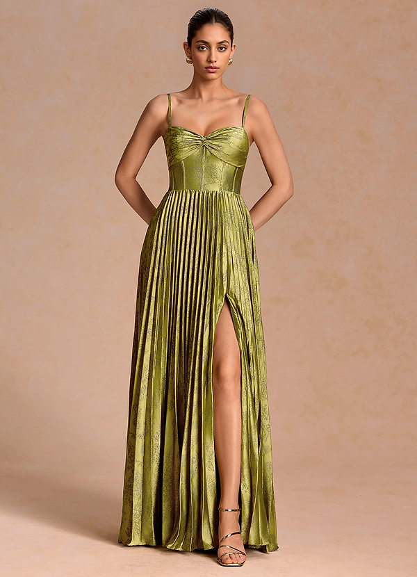Vesper Moss Brown Maxi Dress image1