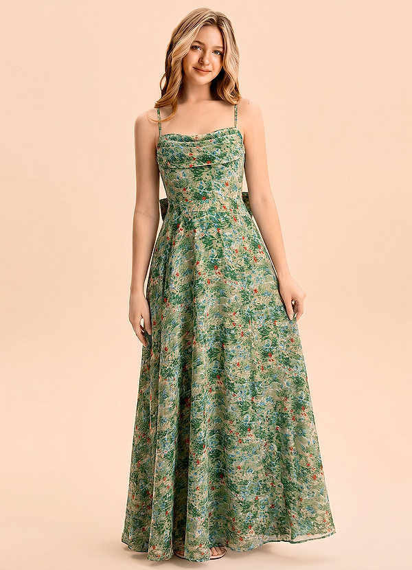 front Azazie Bear Junior Formal Dress