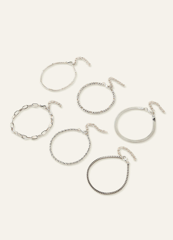 Multi Chain 6-Piece Bracelet Set front