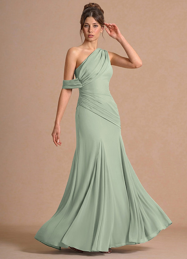 Valina Light Green Maxi Dress image1