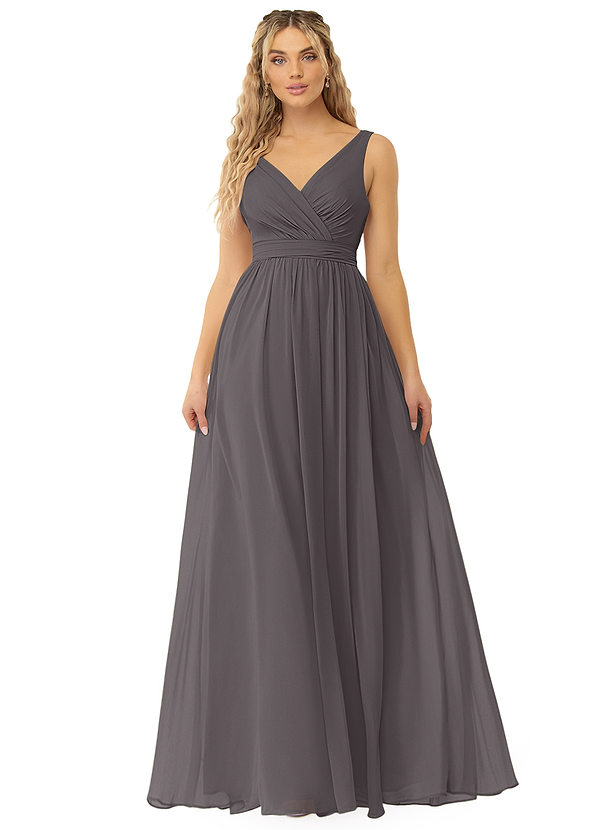 Kora A-Line Pleated Chiffon Dress