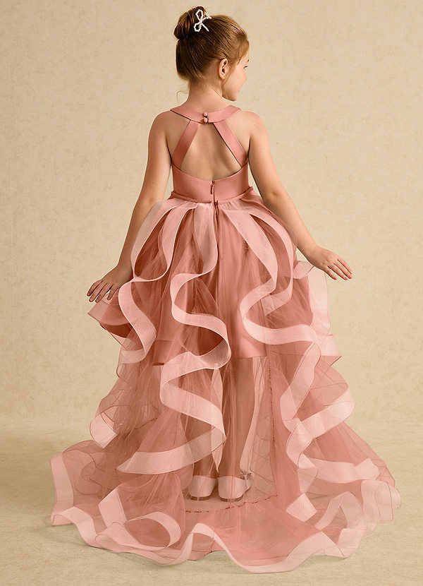 Azazie Julietta Blumenkinder Kleider Ballkleid Cabrio Tüll Kleid Mai Tai image1