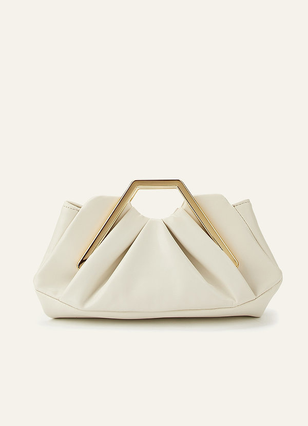 front Leather Geometric Handbag