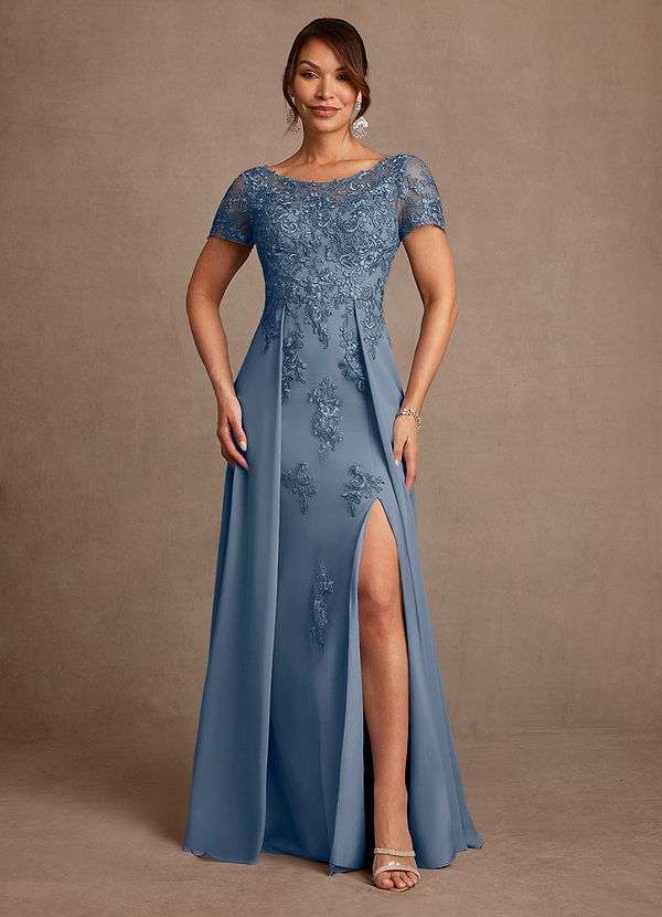 Azazie Alva Vestidos de Madre de la Novia Vestido de Crepúsculo de Encaje de Corte en A image1