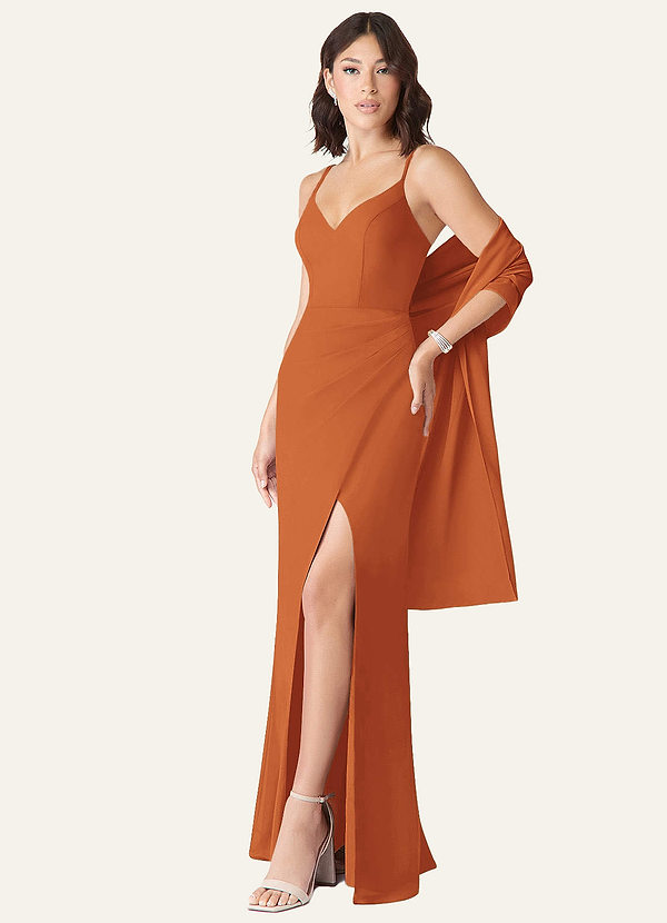 front Azazie Chal De Gasa De Colores A Juego