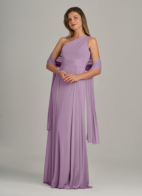 front Azazie Scialle In Rete In Colore Abbinato