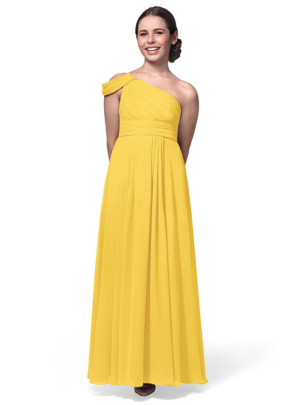 yellow junior bridesmaid dresses