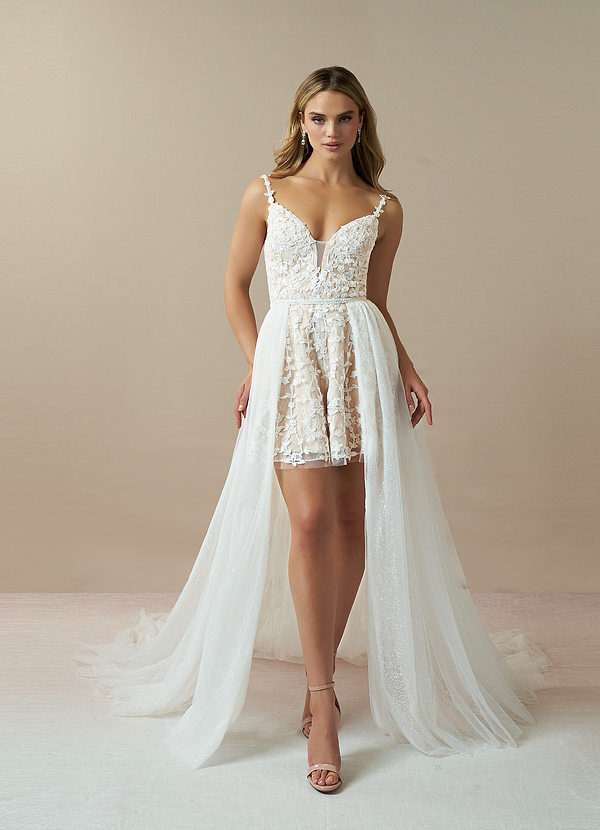 front Azazie Maylie Wedding Dress