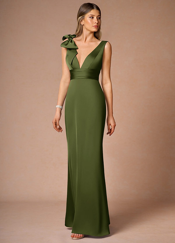 Parisa Olive Green Maxi Dress image1