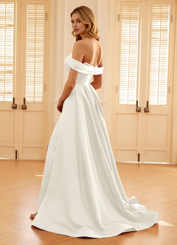 Seraphinaie Elfenbein A-Linien-Abendkleid image1