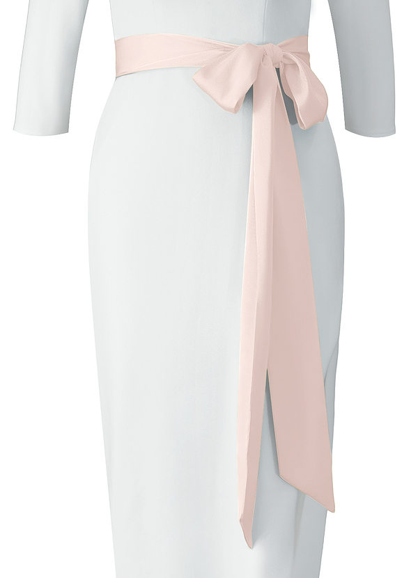 front Azazie Matching Color Stretch Satin Sash