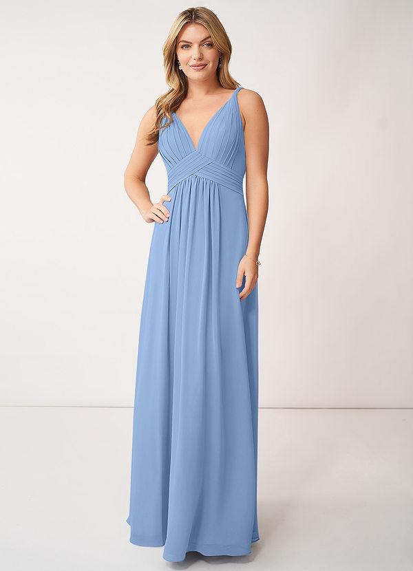 Steel Blue Azazie Maren Bridesmaid Dresses | Azazie