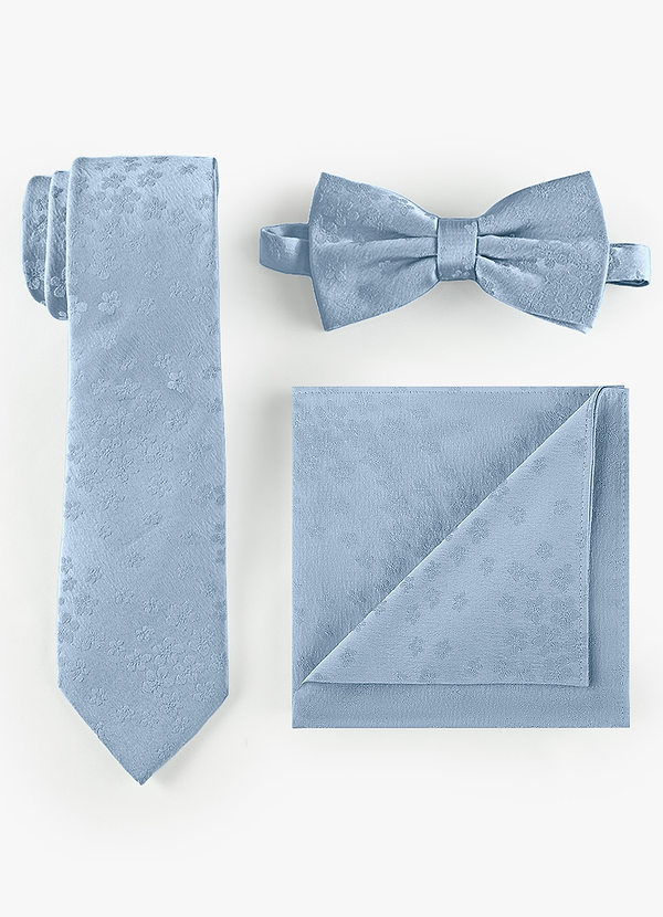 front Jacquard Skinny Tie & Strik & Pochet Set