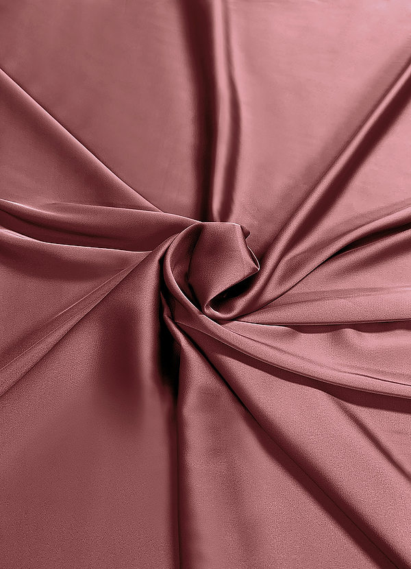 front Azazie Amethyst Stretch-Satin-Stoff, Meterware