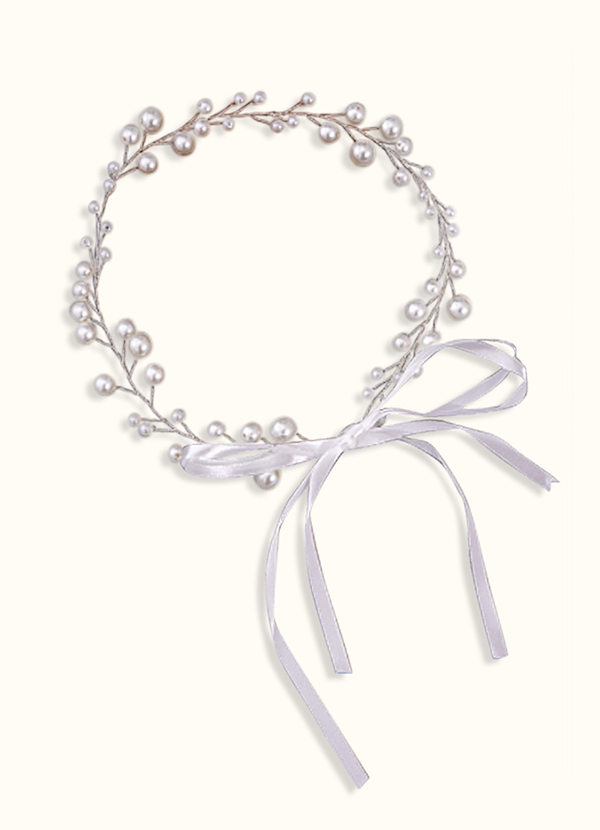 front Serre-tête halo de perles