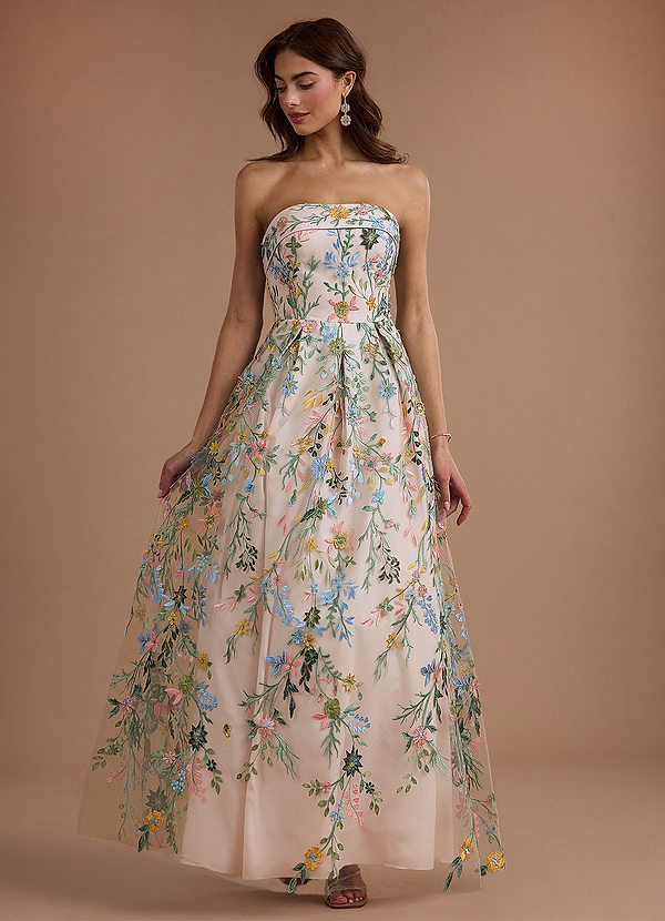 Evangeline Blush Pink Multi Maxi Dress image1