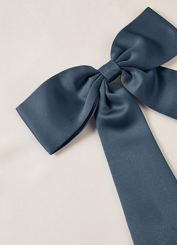 front Matching Color Bow Hair Clip