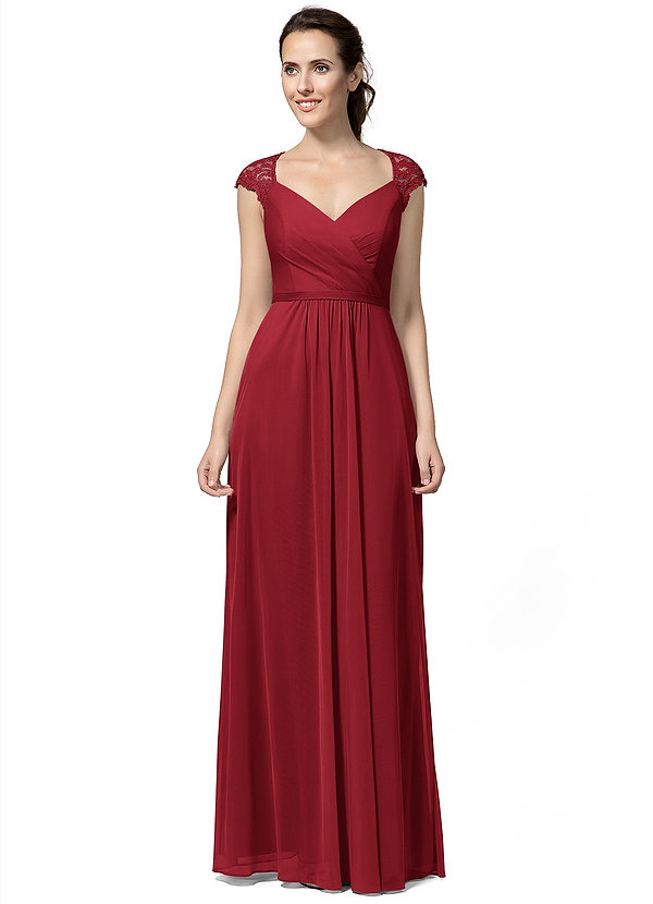 Azazie Gertie Bridesmaid Dress - Burgundy | Azazie