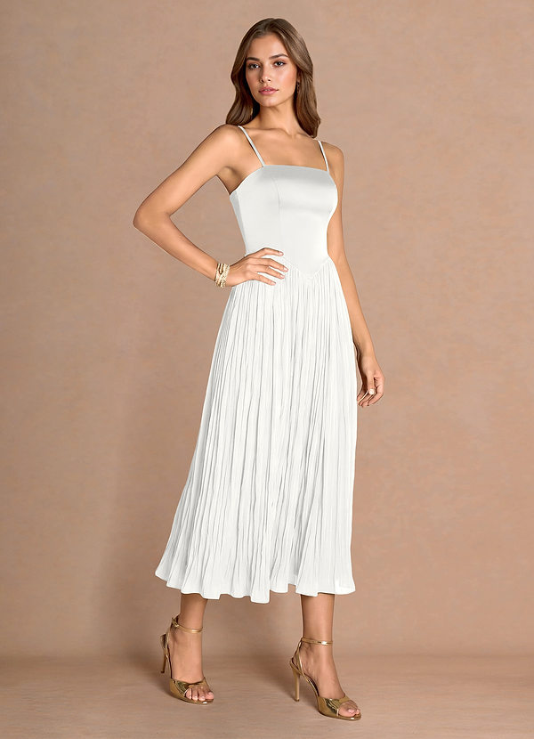 Lorie White Midi Dress image1