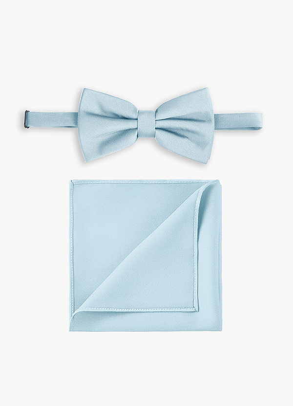 front Set aus Fliege und Einstecktuch aus Stretch-Satin