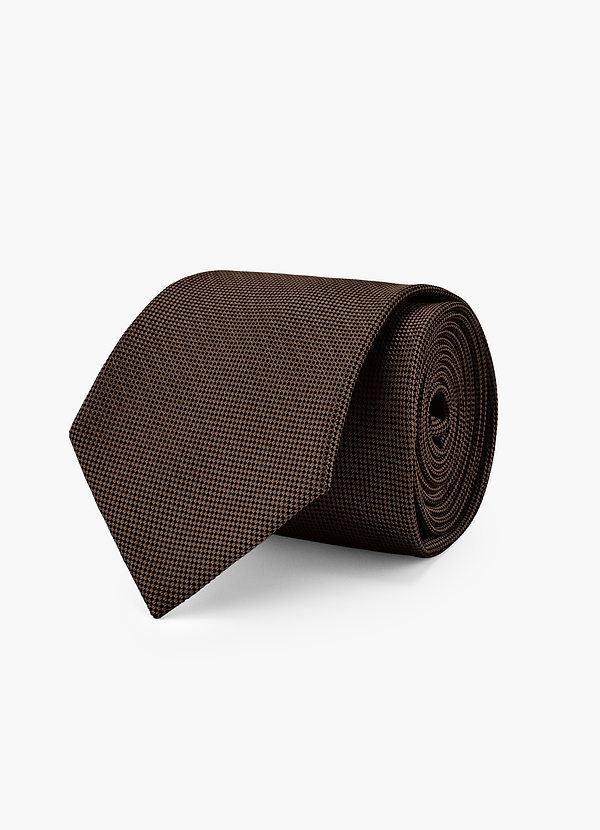 front Solid Textured Modern Tie