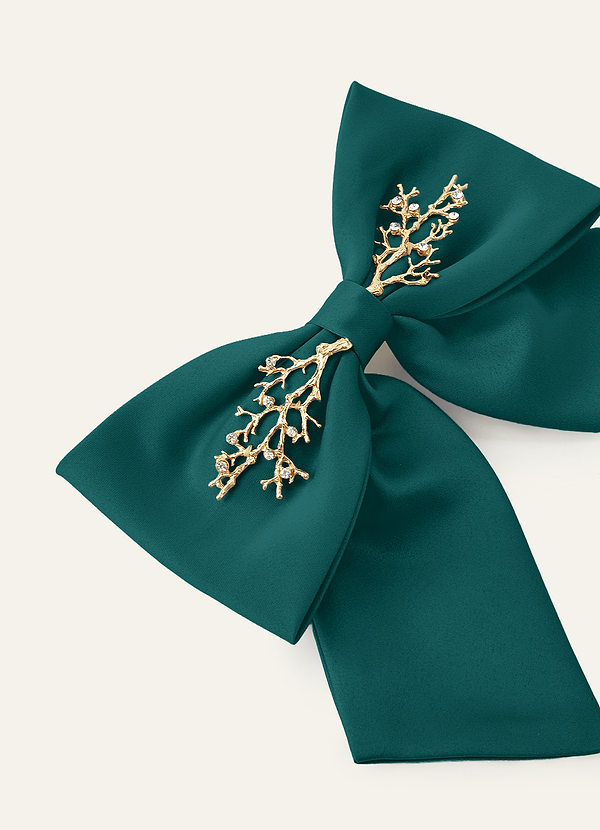 front Matching Color Metal Branch Bow Hair Clip