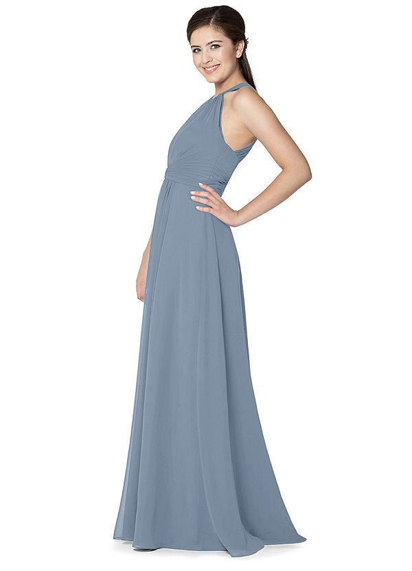 Azazie Chrissy Bridesmaid Dress Dusty Blue Azazie