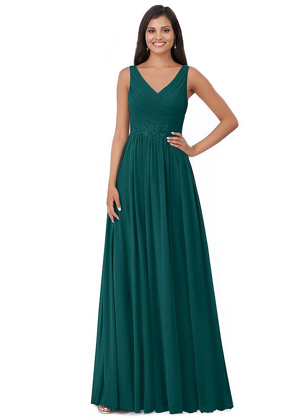 Peacock Azazie Robbie Bridesmaid Dresses | Azazie