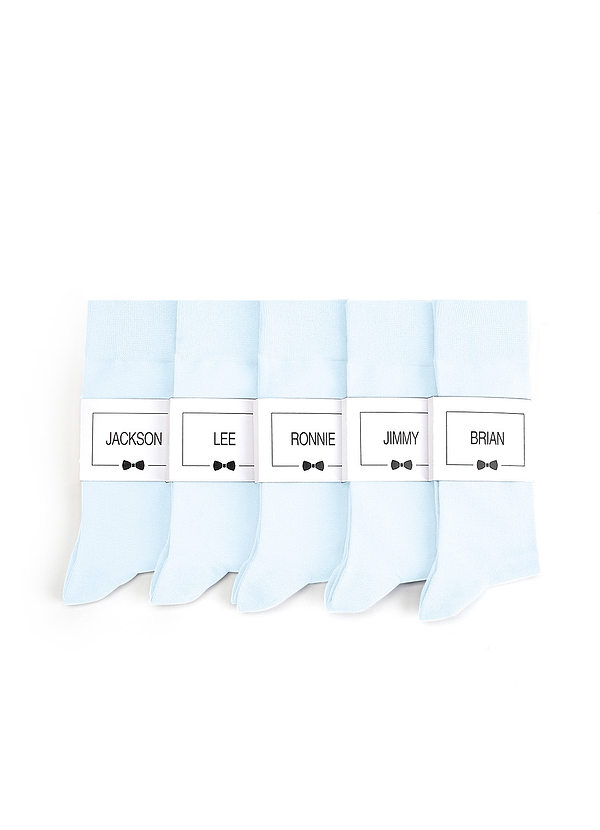 front Men's Dress Socks with Custom Label